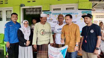 Pelaku Usaha Tambang di Pohuwato Bagikan Bantuan dan Komitmen Perbaiki Irigasi