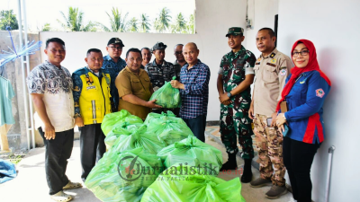Kodim 1313/Pohuwato dan Pemda Gelar Karya Bakti di Lokasi Bencana Banjir Desa Soginti