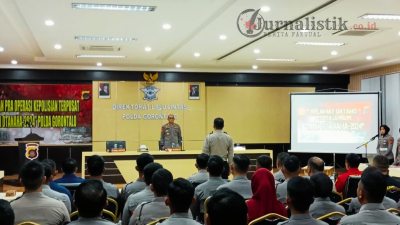 Polda Gorontalo Lakukan Simulasi Pengamanan Jelang Natal dan Tahun Baru