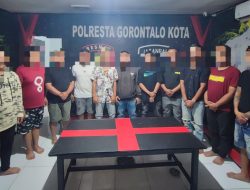 Polresta Gorontalo Kota Amankan 11 Debt Collector Usai Rusak Gudang ACC Finance