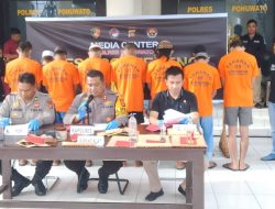 Polres Pohuwato Ungkap 6 Kasus Narkoba, 12 Tersangka Diamankan