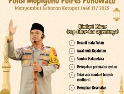 Jelang Perayaan Ketupat 2025, Kapolres Pohuwato Minta Warga Waspadai Potensi Gangguan Kamtibmas