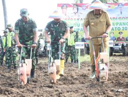 Gubernur Gorontalo Apresiasi Kodim Pohuwato dalam Gerakan Tanam Padi Gogo
