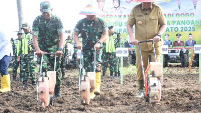 Gubernur Gorontalo Apresiasi Kodim Pohuwato dalam Gerakan Tanam Padi Gogo