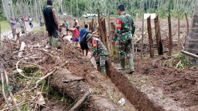 Banjir Pohuwato: Kodim 1313 Kerahkan 100 Personel untuk Bersihkan Desa Tuweya dan Salurkan Bantuan