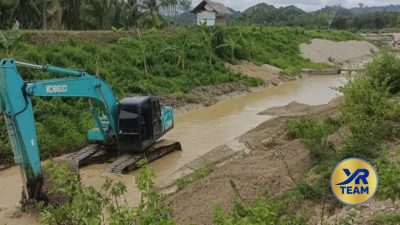 6 Hari Nonstop, YR Team Keruk Sedimen Bendungan Taluduyunu yang Terabaikan