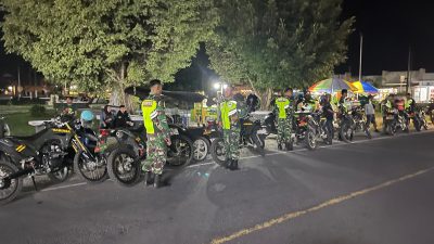 Kodim 1313 Pohuwato Gelar Patroli Gabungan Sambut HUT ke-80 TNI