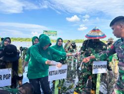 HUT ke-80 TNI di Pohuwato, Kodim 1313 Rayakan dengan Tanam 500 Bibit Mangrove