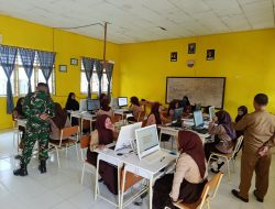 Anggota Staf Teritorial Kodim 1313/Pohuwato Dampingi Pemeriksaan Psikologi KKRI 2026 di SMK Negeri 1 Duhiadaa
