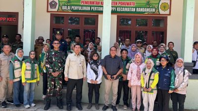 Dandim 1313/Pohuwato Dampingi Peninjauan Lokasi Cetak Sawah di Randangan, Target Capai 5.642 Hektare