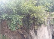 Retakan Besar di Jembatan Sitangkai–Tanjung Ampalu, Akses Tanah Datar–Sijunjung Ditutup Total