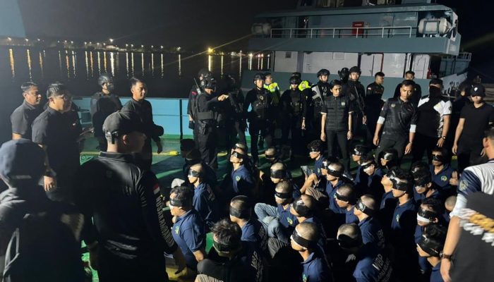 40 Napi Kategori High Risk dari Lapas Palembang Dipindahkan ke Nusakambangan