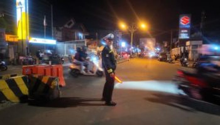 Polisi Sisir Jalanan hingga Bundaran Saronde untuk Cegah Kriminalitas Malam