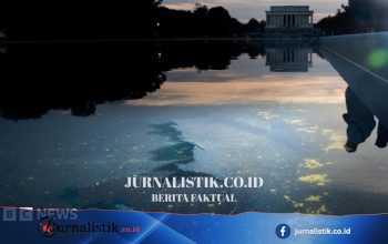 National Park Service: Lapisan Reflecting Pool dipotong pisau tajam atau silet