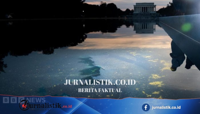 National Park Service: Lapisan Reflecting Pool dipotong pisau tajam atau silet