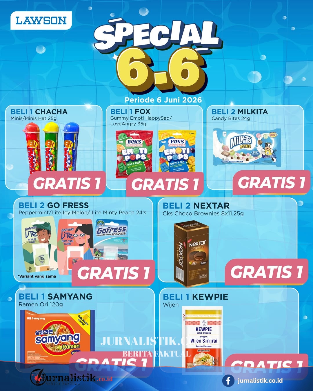Promo Lawson Hari Ini 6 Juni 2026, Beli 1 Gratis 1 Produk Sehari-hari Money 6 Juni 2026