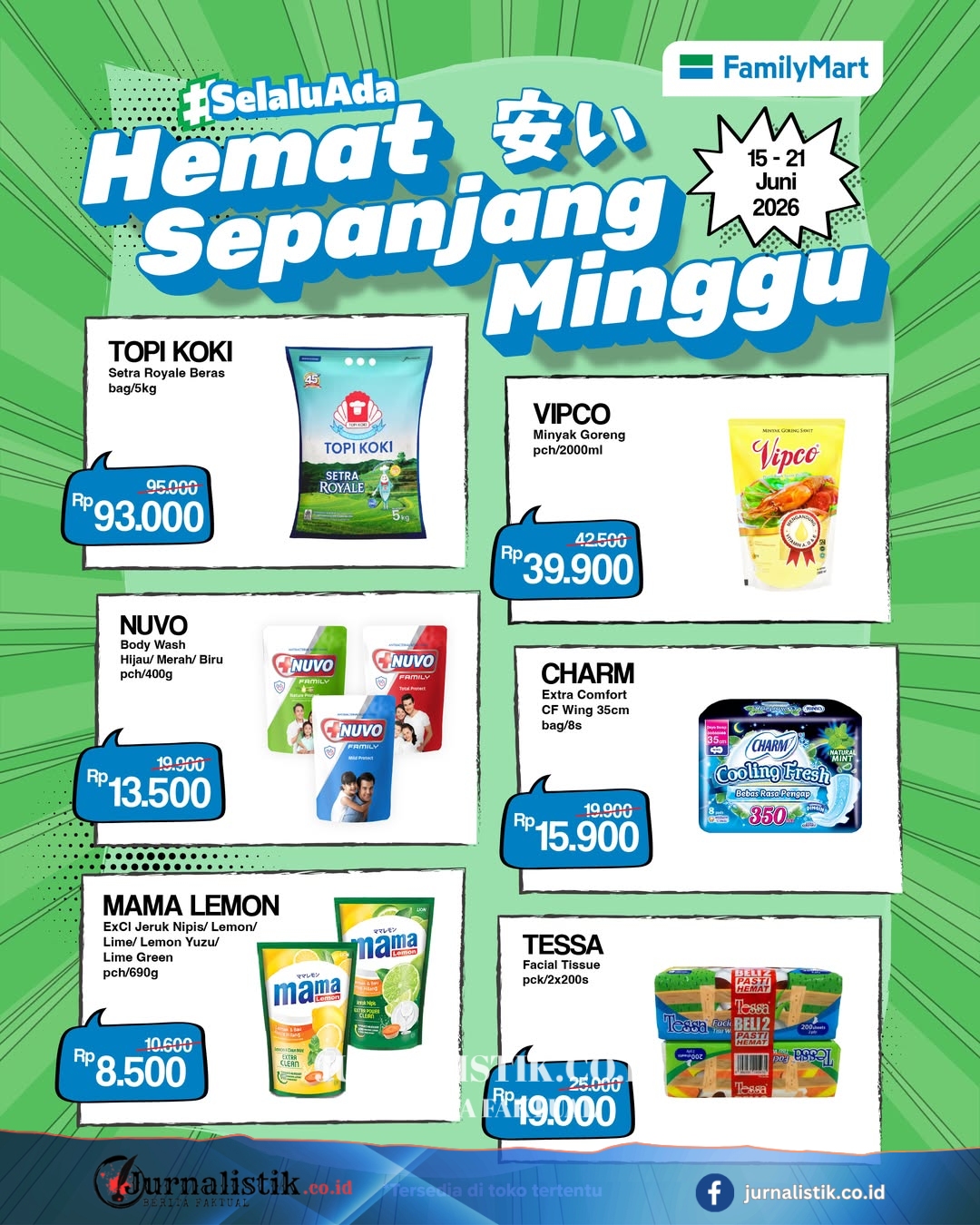 Promo FamilyMart Hari Ini 16 Juni 2026, Diskon Hemat Sepanjang Minggu Money 16 Juni 2026