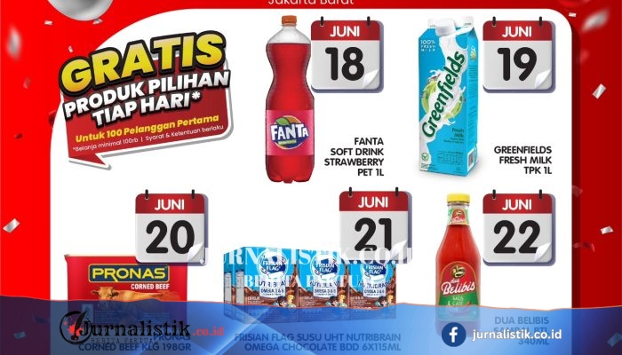 Promo Superindo Hari Ini, 19 Juni 2026: Gratis Produk Pilihan Setiap Hari