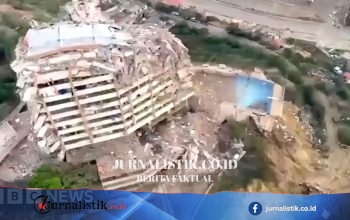 Rekaman dari udara menunjukkan kerusakan di wilayah pesisir Venezuela