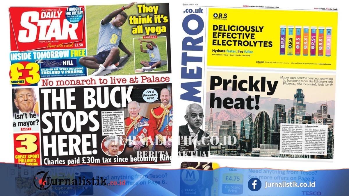 The Papers: 'The buck stops here!' and 'Prickly heat!'