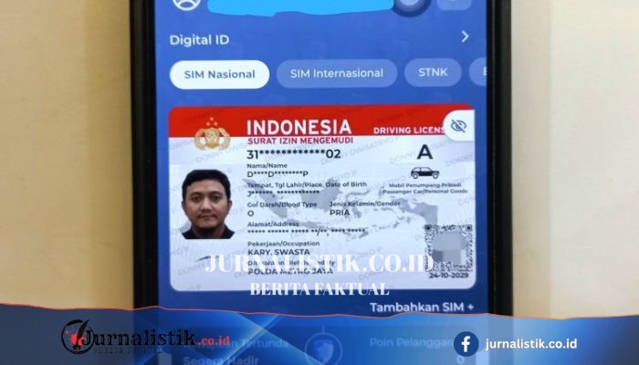 Saat Lupa SIM Fisik, Pengendara Kini Bisa Tunjukkan SIM Digital Saat Razia