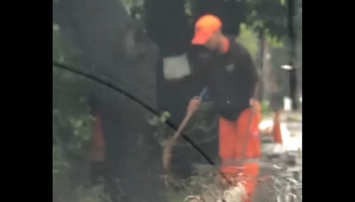 Anggota PPSU Cipinang Jakarta Timur Diberi SP2 Usai Buang Sampah ke Selokan