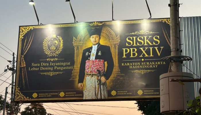 Baliho PB XIV Mangkubumi Dipasang Massal, 20 Kabupaten di Jateng dan Jatim Menyusul