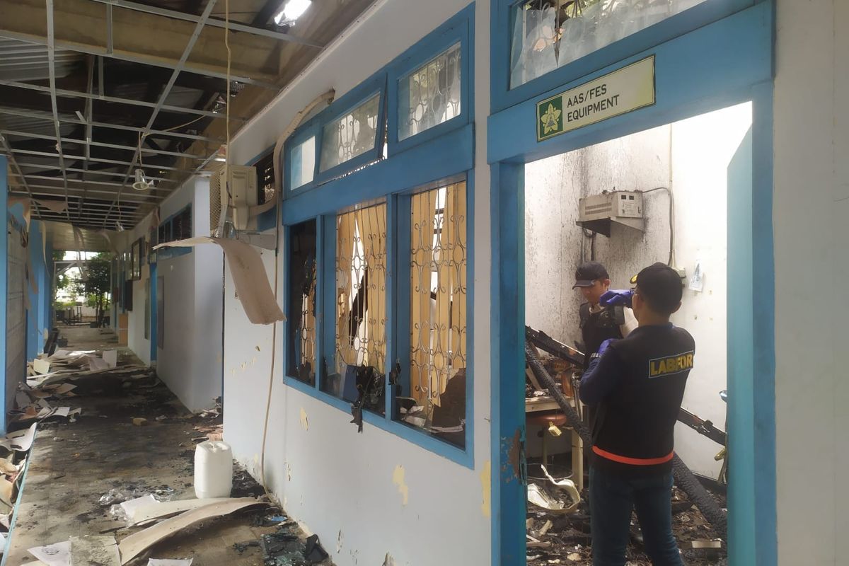 Polisi Temukan Botol Cairan Kimia di Lokasi Kebakaran Gedung Kampus USK Aceh Regional 5 Juni 2026