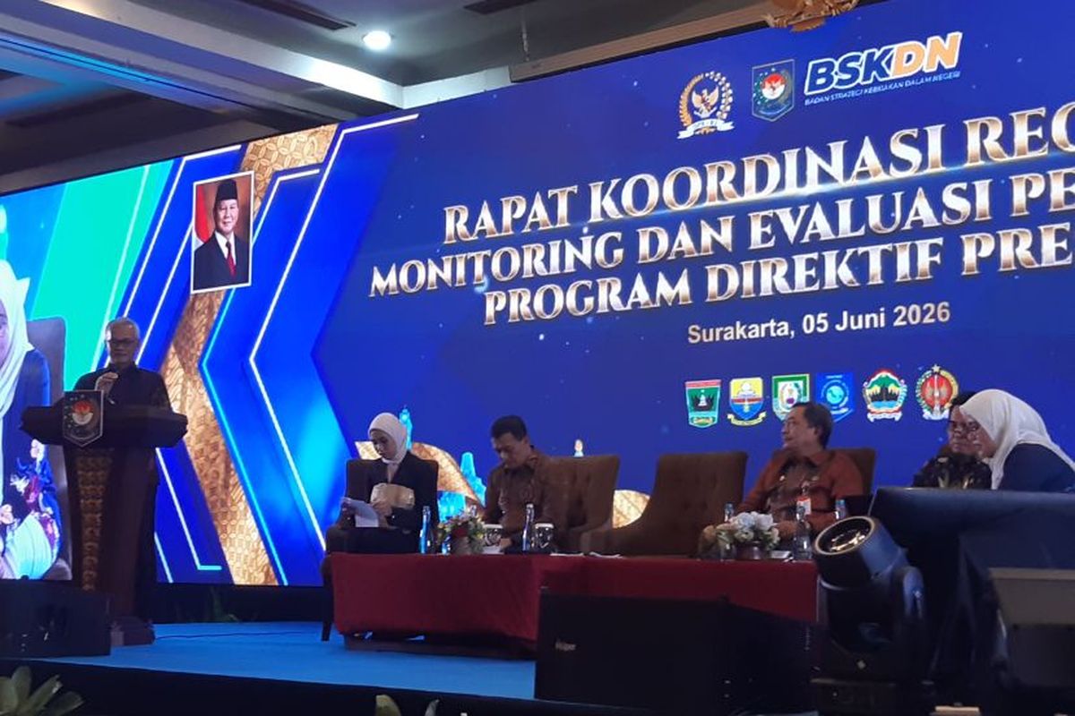 Kemendagri Kumpulkan 6 Pemerintah Provinsi di Solo Kawal Program Direktif Presiden Prabowo, Ada MBG hingga Koperasi Merah Putih Regional 5 Juni 2026