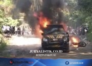 Mobil Operasional Polisi Ludes Dihantam Bom Molotov saat Bentrok Warga di Kecamatan Huamual, Seram Bagian Barat, Maluku