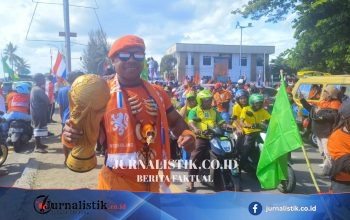 Warga Sorong Gelar Konvoi Sambut Piala Dunia 2026, Suporter Belanda Jadi Sorotan Regional 7 Juni 2026