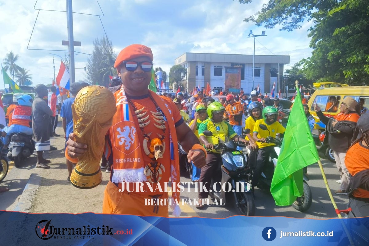 Warga Sorong Gelar Konvoi Sambut Piala Dunia 2026, Suporter Belanda Jadi Sorotan Regional 7 Juni 2026