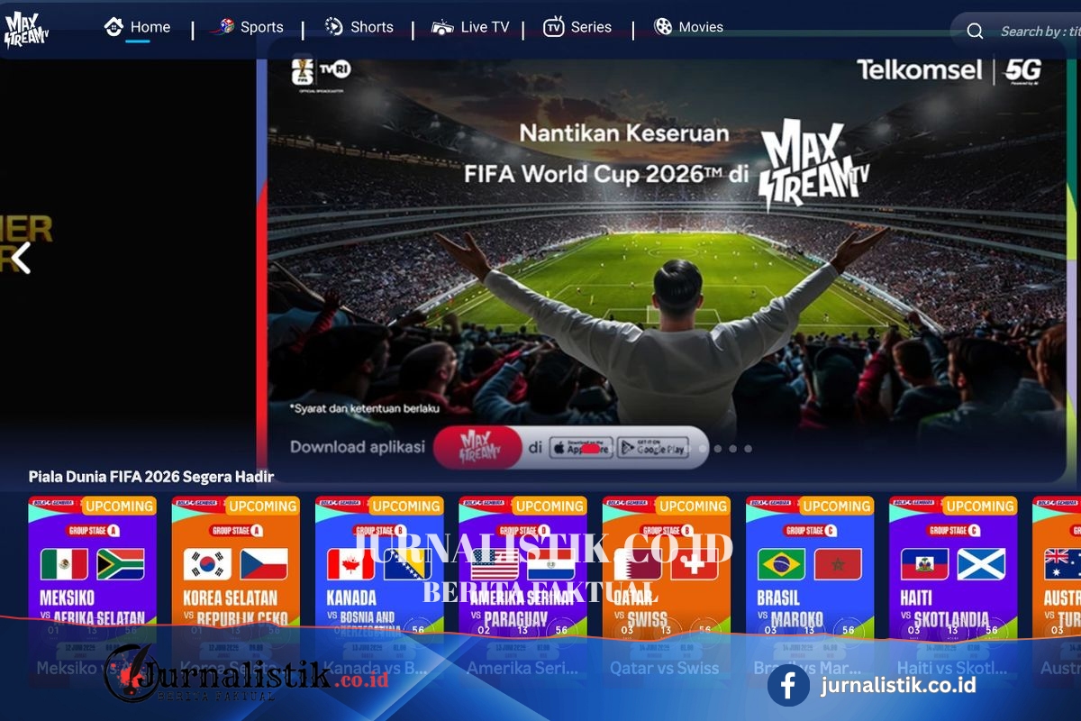 Cara Nonton Piala Dunia 2026 di HP, Pakai Aplikasi Ini Tekno 12 Juni 2026