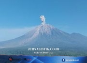 Gunung Semeru Luncurkan Awan Panas, Jarak Luncur Tertutup Kabut Regional 14 Juni 2026