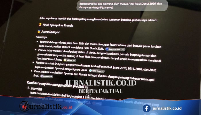 Prediksi 6 AI tentang Piala Dunia 2026: Dua Negara Jadi Favorit