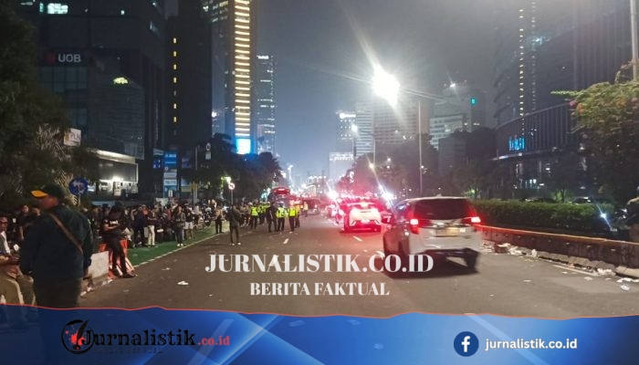 Massa Demo Mahasiswa Dekat Bundaran HI Bubaran, 600 Personel TNI-Polri Lakukan Patroli