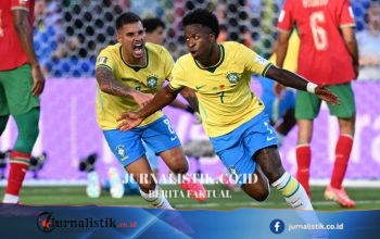 Hasil HT Brasil Vs Maroko 1-1: Adu Gol Indah Ismael Saibari dan Vinicius Bola 14 Juni 2026