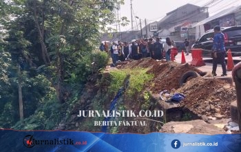 Jalan Longsor di Kebon Pedes, Bogor, Diperbaiki; Warga Diminta Lewat Jalur Alternatif