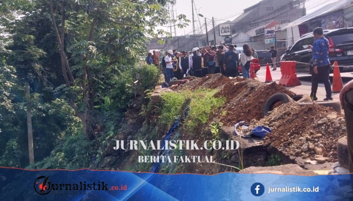 Jalan Longsor di Kebon Pedes, Bogor, Diperbaiki; Warga Diminta Lewat Jalur Alternatif