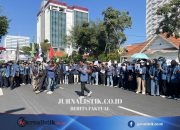 Massa Aksi Demo Surabaya Tiba di Grahadi, Beberapa Titik Jalan Disekat Regional 17 Juni 2026