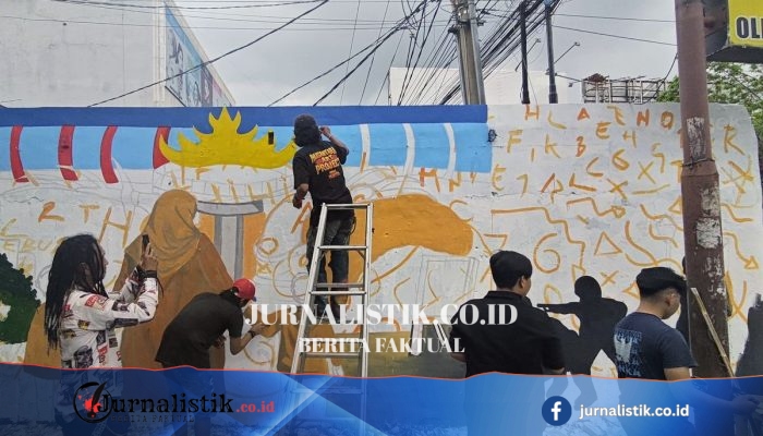 Bukan Sekadar Lukisan: Mural di Bandar Lampung Ini Menyimpan Kisah Polisi yang Gugur Melawan Curanmor