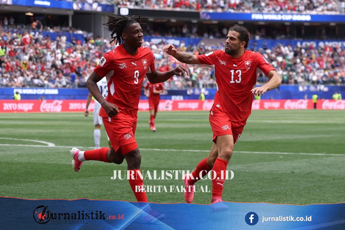 Hasil Swiss Vs Bosnia 4-1: Rekan Jay Idzes Kartu Merah, Manzambi Ukir Rekor Bola 19 Juni 2026