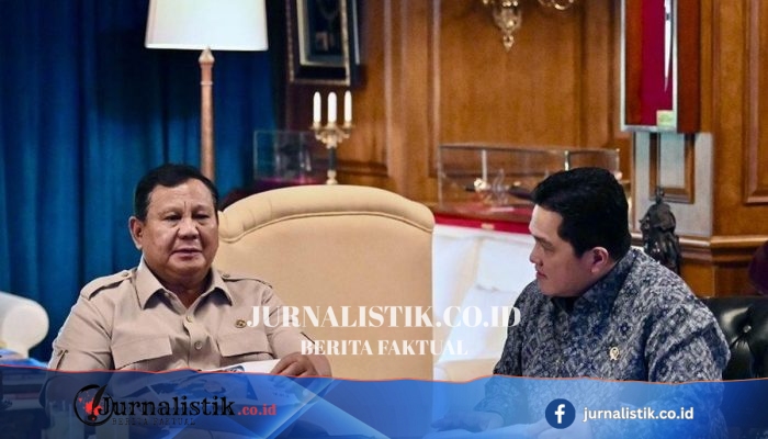 Prabowo Subianto Arahkan Erick Thohir Benahi Kompetisi Sepak Bola demi Piala Dunia