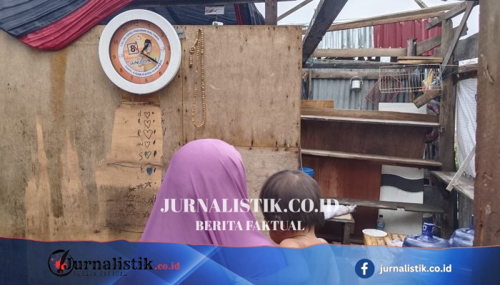 Terjangan Angin Puting Beliung, Enam Bangunan Warga di Areal Jalan Lingkar Rusak Parah