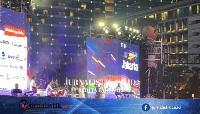Pramono dan Rano Hadiri Puncak HUT Ke-499 Jakarta di Bundaran HI, Diiringi Tanjidor Betawi