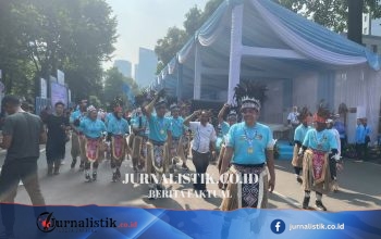 Kostum Papua Nyentrik Jadi Sorotan di Bhayangkara Community Fun Run