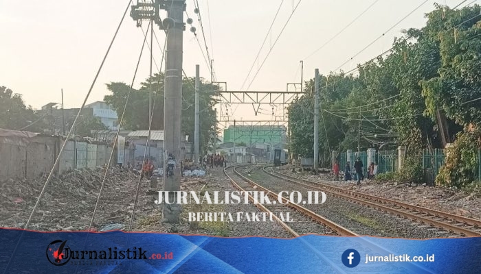 Penertiban Bantaran Rel Senen Jakpus: Area Pasar Gaplok Kini Tanpa Rumah Liar