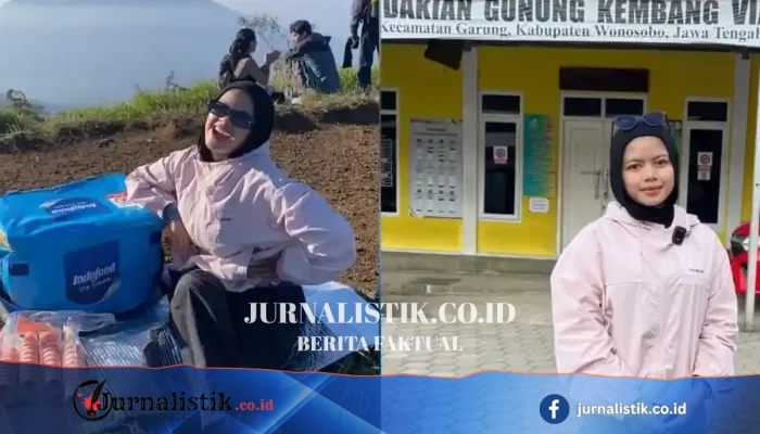 Tiya Jual Es Krim Sambil Mendaki, Puncak Gunung Kembang 2.340 Mdpl Geger Viral