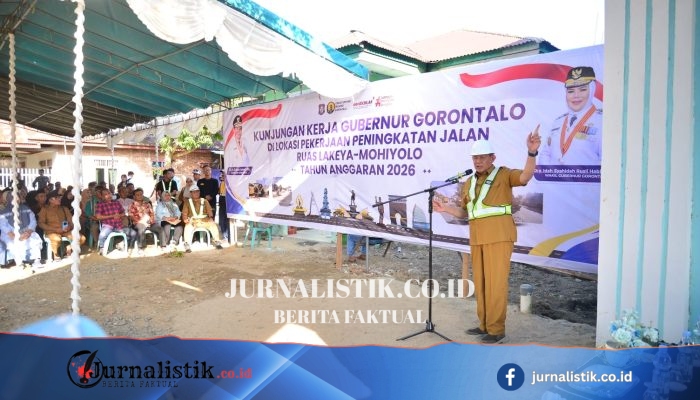 Gusnar Ismail Pantau Pekerjaan Peningkatan Ruas Jalan Lakeya-Mohiyolo di Asparaga, Gorontalo