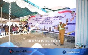 Gubernur Pantau Pekerjaan Peningkatan Ruas Jalan Lakeya-Mohiyolo